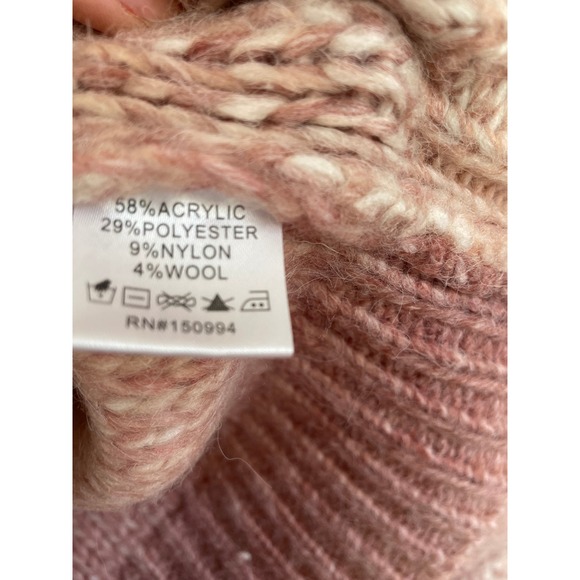 Rachel Zoe Women's Crew Neck Size M Wool Blend Striped Multi-Color Sweater L/S - Picture 6 of 10